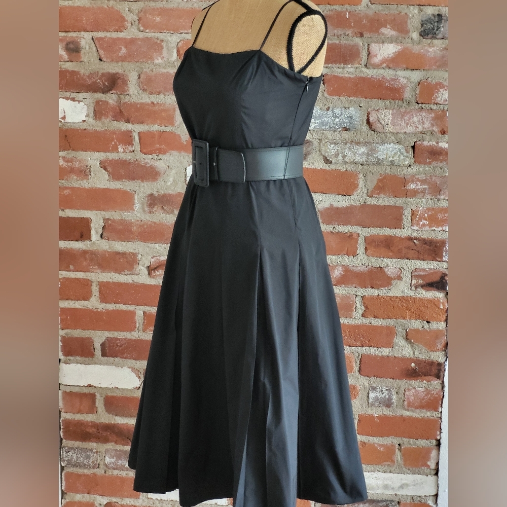 BCBGMaxAzria black size 8 fit and flare dress - Picture 2 of 5